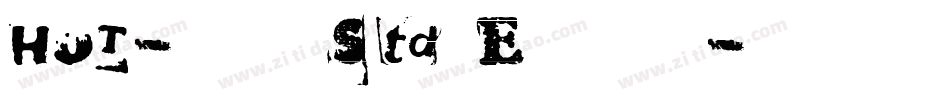 HOT-京紫 Std E生成器字体转换